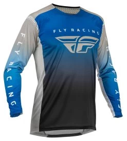 Fly Racing Lite Jersey 22 Fly Racing Lite Jersey -Riding Equipment Store fly racing lite jersey blue grey black