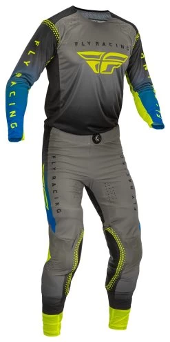 Fly Racing Lite Jersey 28 Fly Racing Lite Jersey -Riding Equipment Store fly racing lite jersey grey blue hi viz yellow 2