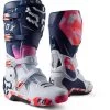 Fox Racing Instinct Ryvr LE Boots -Riding Equipment Store fox racing instinct ryvr le boots white navy