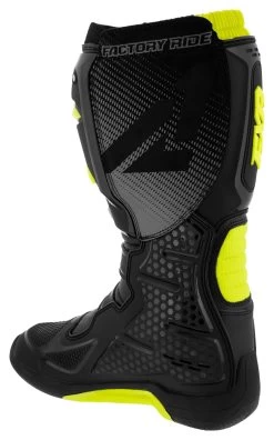 FXR Factory Ride Boots -Riding Equipment Store fxr factory ride boots black hi viz 2