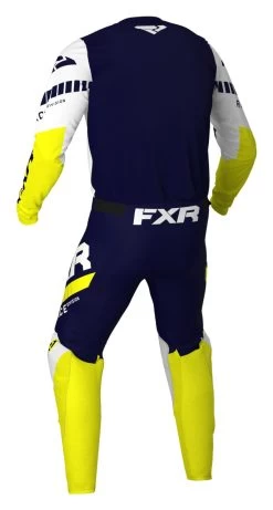 FXR Revo MX Pants -Riding Equipment Store fxr revo mx jersey midnight white yellow 3