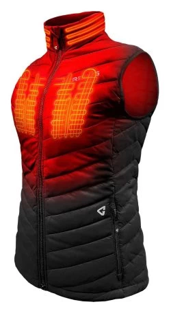 Gerbing 7V Khione 2.0 Women's Heated Puffer Vest -Riding Equipment Store gerbing7 v khione20 womens heated puffer vest black 1