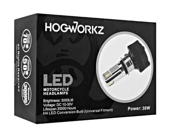 HogWorkz H4 LED Headlight Bulb 6 HogWorkz H4 LED Headlight Bulb - Image 5