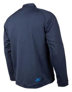 Klim Teton Merino Wool 1/4 Zip Shirt -Riding Equipment Store klim teton merino wool14 zip shirt blue 1