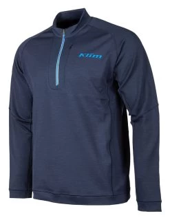 Klim Teton Merino Wool 1/4 Zip Shirt -Riding Equipment Store klim teton merino wool14 zip shirt blue