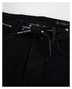 Riding Culture Tapered Slim Jeans -Riding Equipment Store riding culture tapered slim men l32 black 5