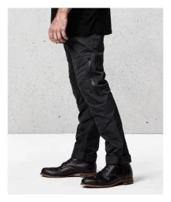 Saint Armored Ballistic Drill Pants (28) -Riding Equipment Store saint100 kevlar drill pants with d3 o armor charcoal 2