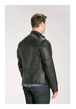 Schott 530 Cafe Racer Jacket -Riding Equipment Store schott530 cafe racer jacket black 2