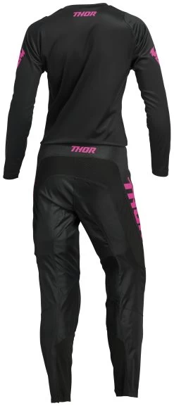 Thor Sector Minimal Women's Jersey -Riding Equipment Store thor sector womens jersey black fuchsia 3