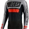 Troy Lee Designs Troy Lee SE Pro Air Lanes Jersey -Riding Equipment Store troy lee se pro air lanes jersey black orange