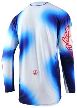 Troy Lee Designs Troy Lee SE Ultra Lucid Jersey -Riding Equipment Store troy lee se ultra lucid jersey white blue 1