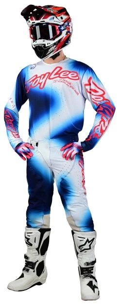 Troy Lee Designs Troy Lee SE Ultra Lucid Jersey -Riding Equipment Store troy lee se ultra lucid jersey white blue 2