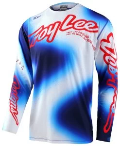 Troy Lee Designs Troy Lee SE Ultra Lucid Jersey -Riding Equipment Store troy lee se ultra lucid jersey white blue