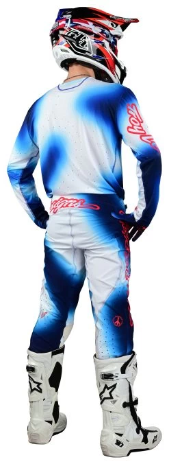 Troy Lee Designs Troy Lee SE Ultra Lucid Jersey -Riding Equipment Store troy lee se ultra lucid jersey white blue 3